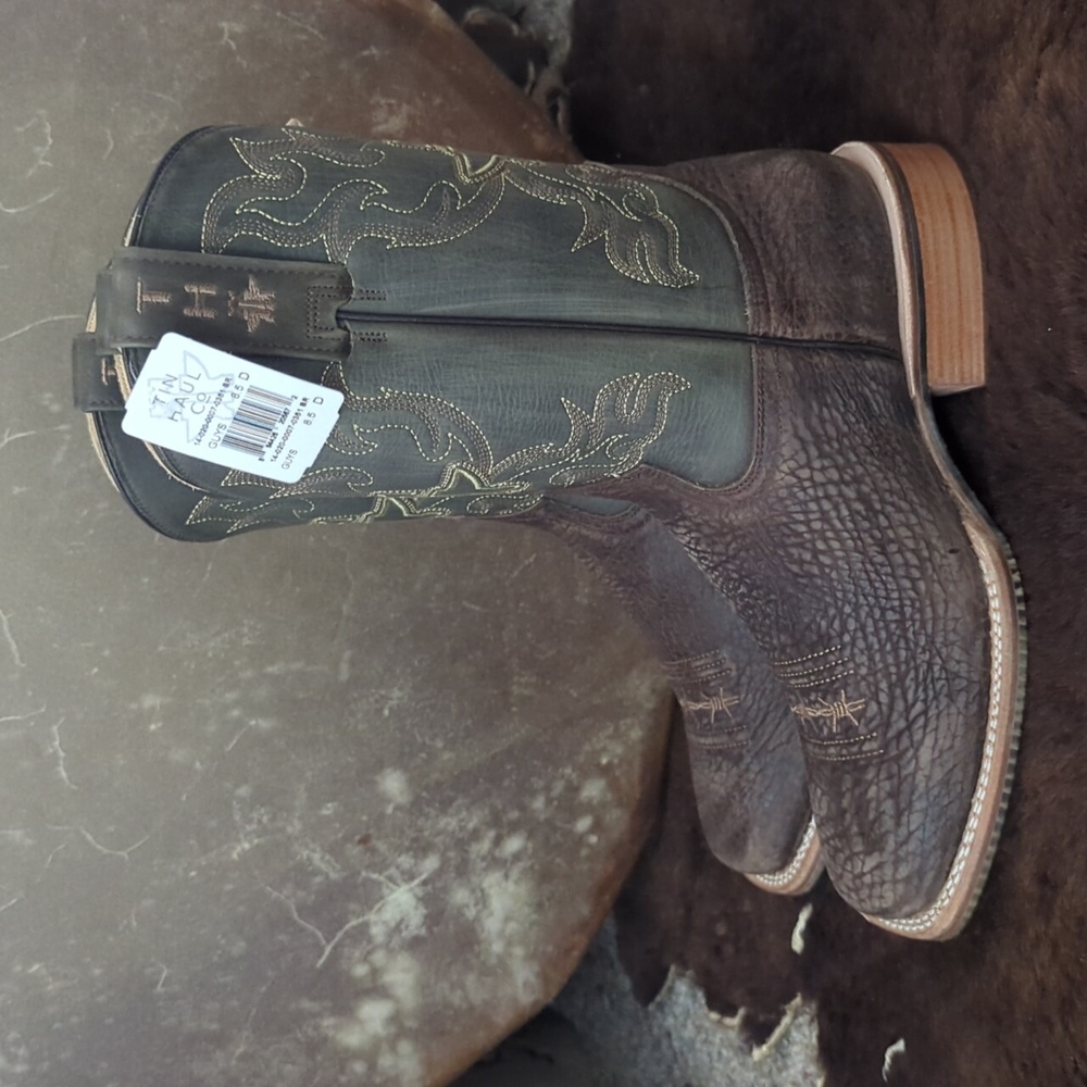 TIN HAUL men's "Take No Bull" square toe cowboy boot sz 8.5D 🔥new in box🔥 - Picture 5 of 16